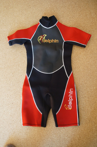 Neopren shorty schwarz rot - neopren,